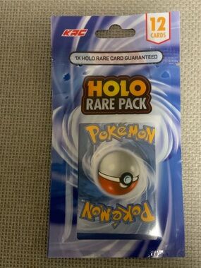Pokemon Holo Rare Pack Blue White Orange